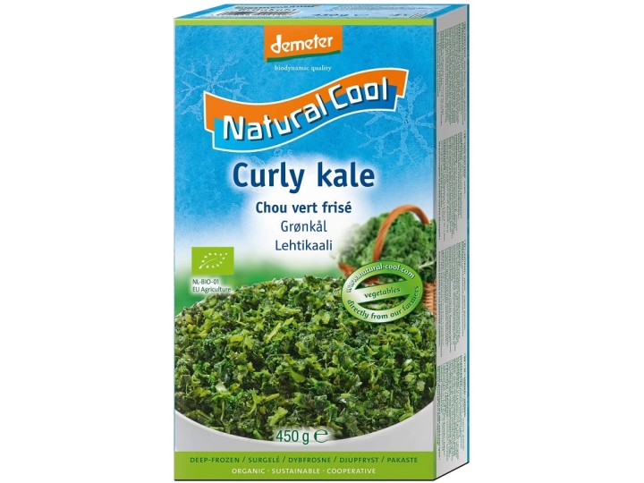 Natural Cool Frozen Curly Kale Bio Pack Of 450 Gr