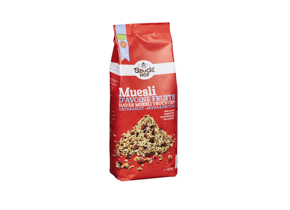 Bauck Hof Oat Muesli With Fruit Gluten Free 425G Bio