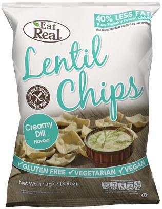 Eat Real Creamy Dill Lentil Chips 40Gr