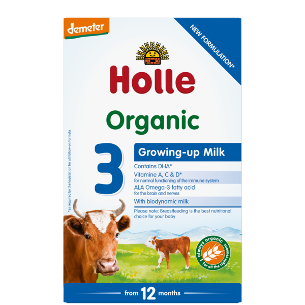 Holle Infant Baby Cow Milk Formula 3 (10M) 600G Bio
