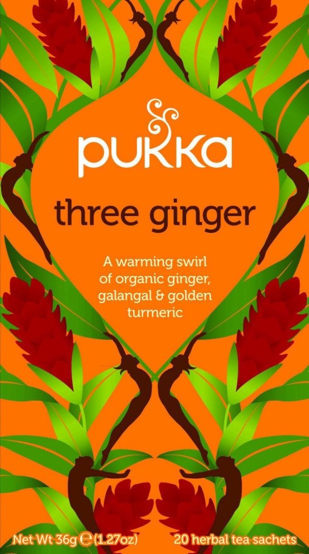 Pukka 3 Ginger Herbal  Herbal Tea 20 Sachets