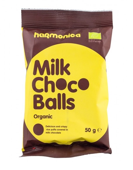 Harmonica Milk Choco Balls 50G Bio