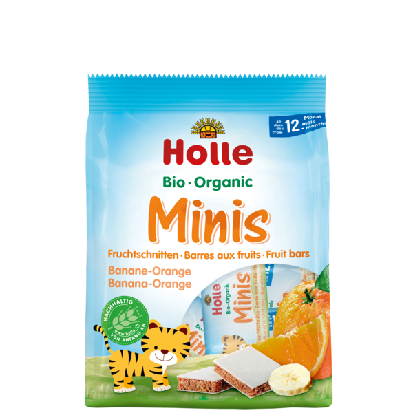 Holle Mini Bars Banana Orange (12M) 100G Bio