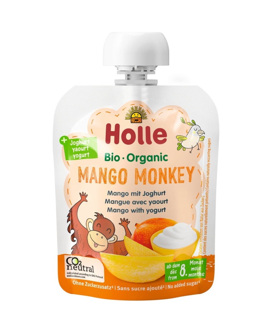 Holle Mango Monkey With Yogurt Pouch 85G Bio