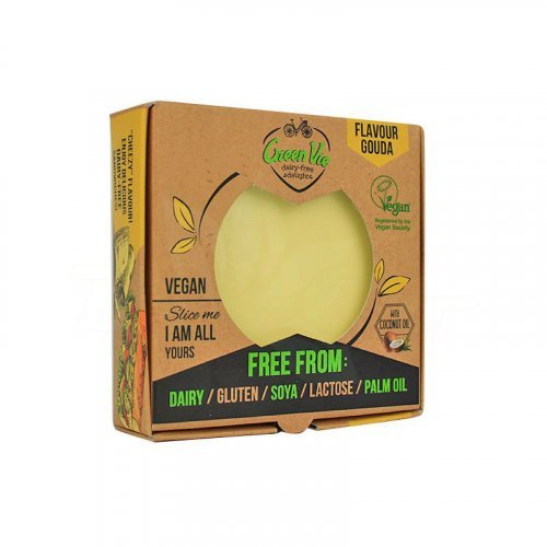 Greenvie Gouda Cheese Flavour Block Vegan Pack Of 250 Gr