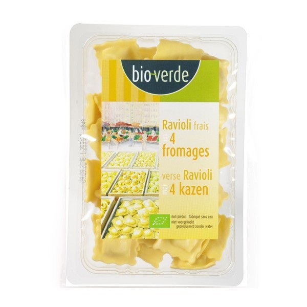 Bio Verde, Fresh Ravioli With 4 Formaggi 250G Bio