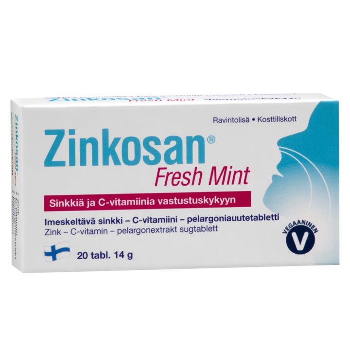 Hankintatukku Zinkosan Freshmint 14G 20 Tabs
