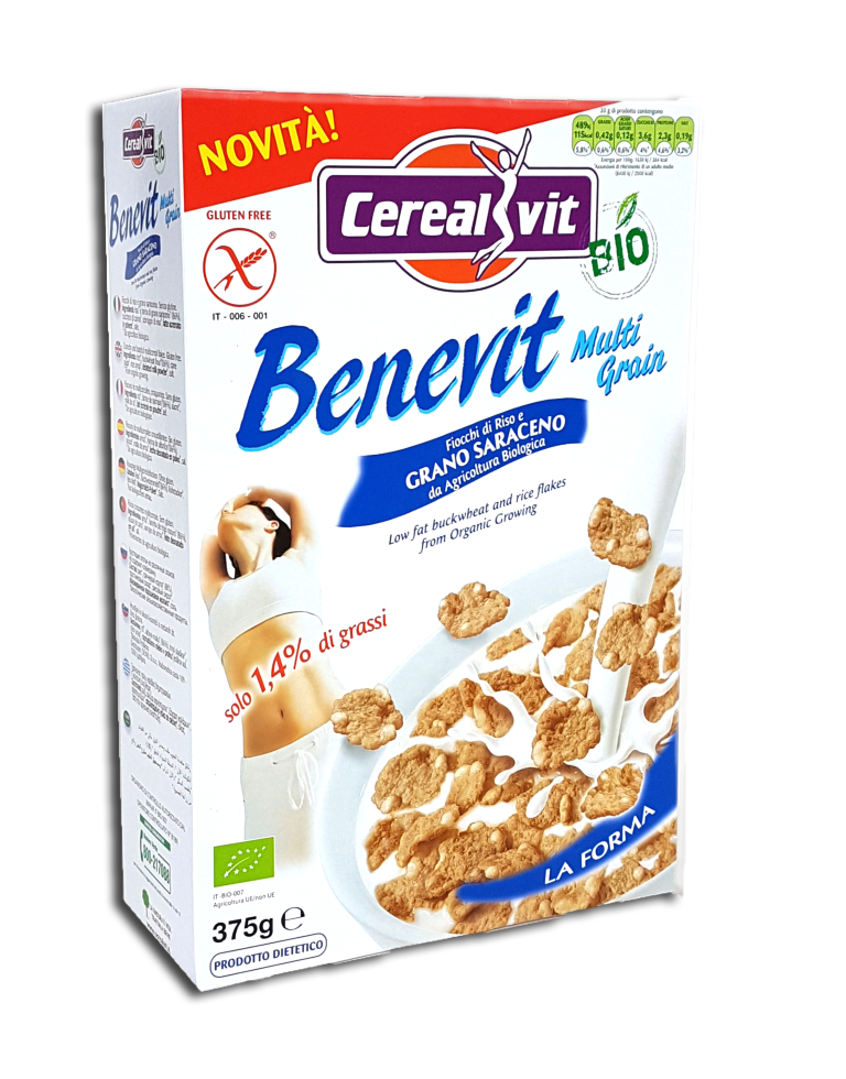 Cerealvit Benevit Rice-Buckwheat Cereals Bio 375G Gluten Free
