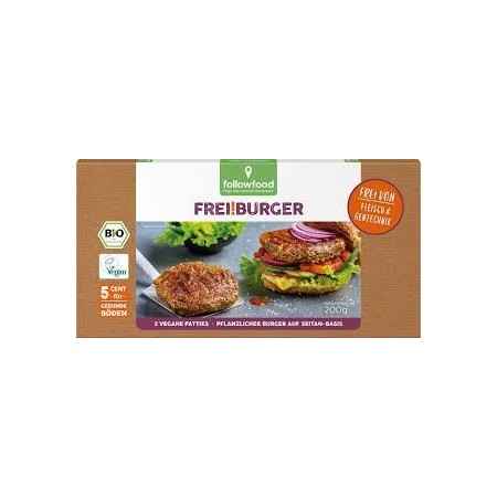Followfood Frozen Vegan Burger Bio Plant Based Pack Of 200 Gr