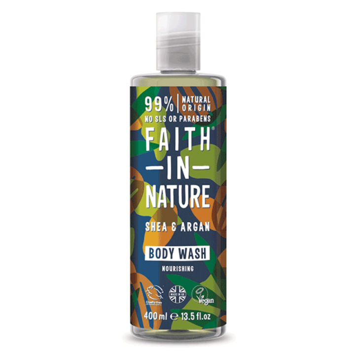 Faith In Nature Shea Argan Body Wash 400Ml