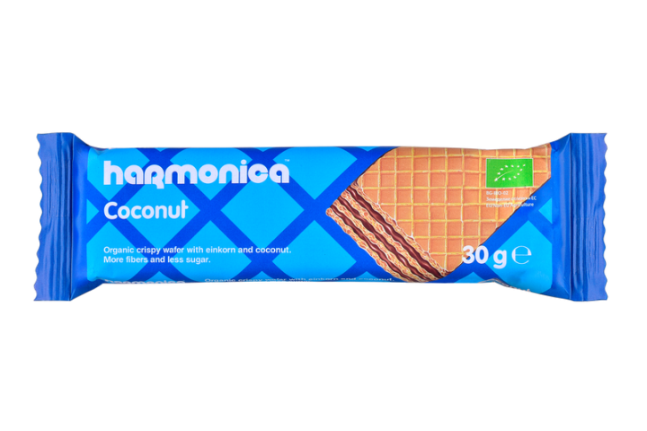 Harmonica Choco Coconut Wafer 40G Bio