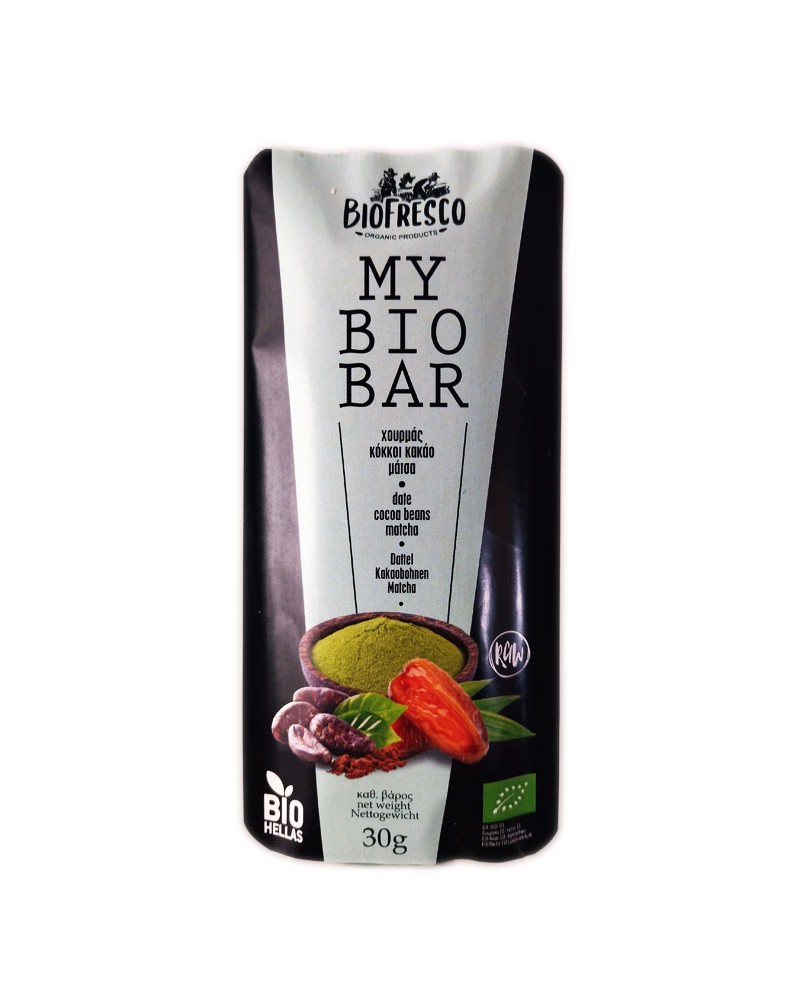 Biofresco My Bio Bar With Matcha Cocoa Beans 30G Bio
