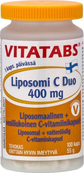 Hankintatukku Vitatabs Liposomi C Duo 400Mg 100 Caps