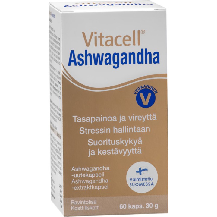 Hankintatukku Vitacell Ashwagandha 60 Caps 30G