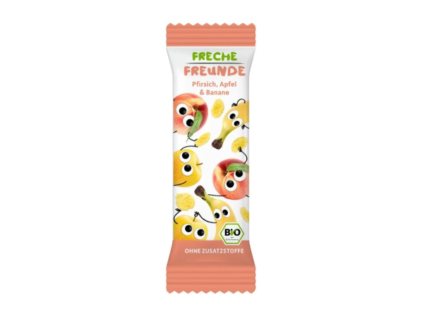 Erdbar, Kids Bar Peach Apple Banana 21g Bio