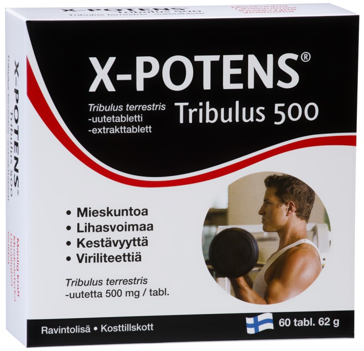 Hankintatukku X- Potens Tribulus 500 60Tabs 60G