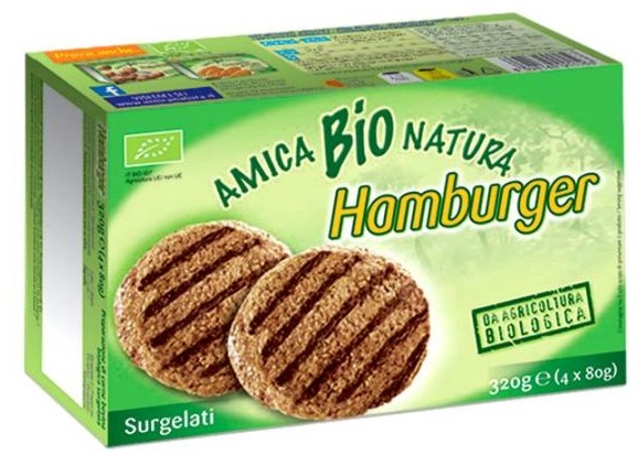 Amica Natura Beef Meat Burgers Bio Pack Of 320 Gr