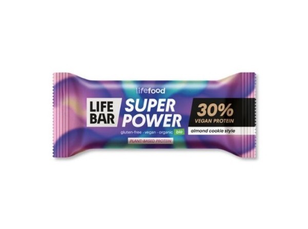 Lifefood, Super Power Almond Cookie Protein Bar 40g Bio