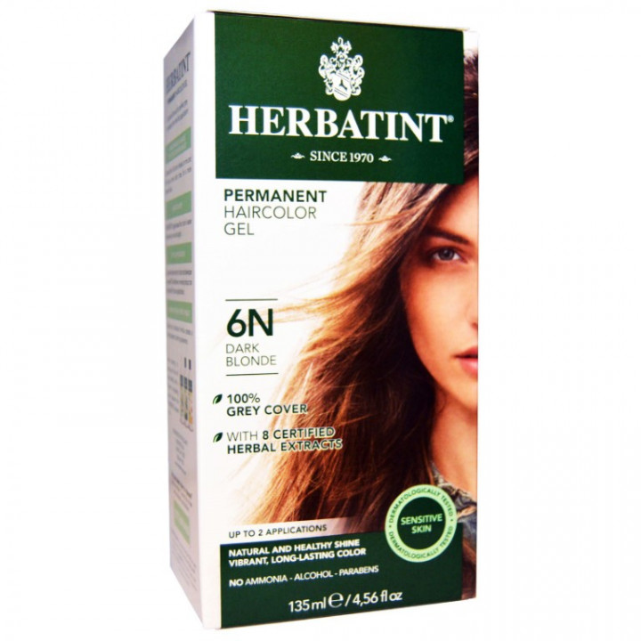 Herbatint 6N Dark Blonde Hair Colour 135Ml