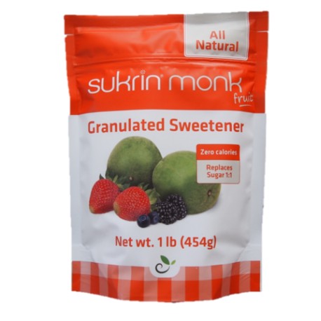 Sukrin Erythritol With Monk Fruit (Zero Calories) 454G