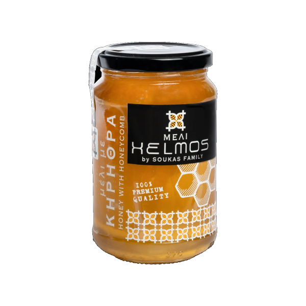 Helmos Honey With Honeycomb 370g