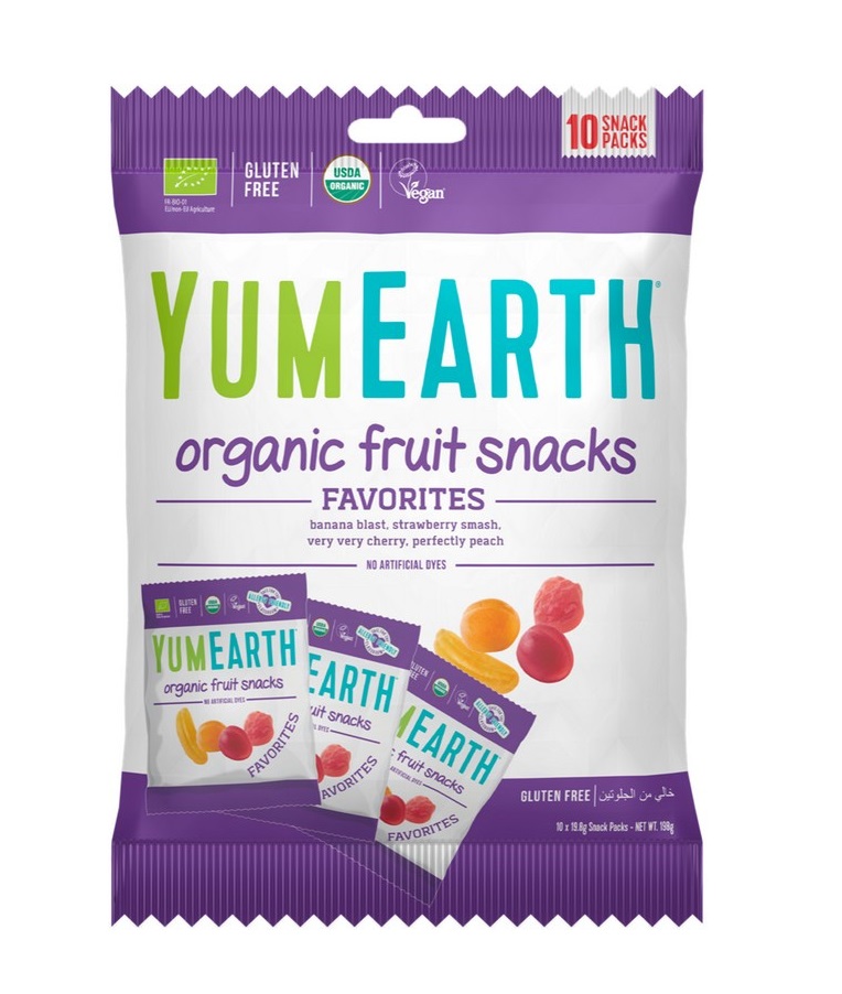 Yumearth, Vegan Fruit Snacks 198G 10 Packs Bio