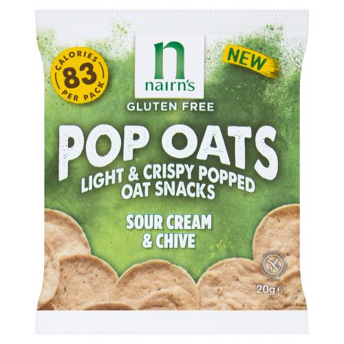 Nairns Sour Cream Popped Oat Snacks 20G