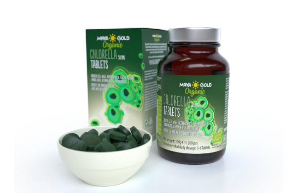 Maya Gold Chlorella Tablets 500Mg 100G 200Pcs Bio