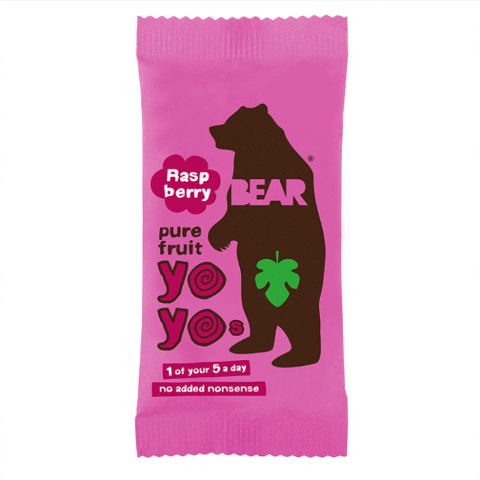Bear, Fruit Rolls Raspberry 20G