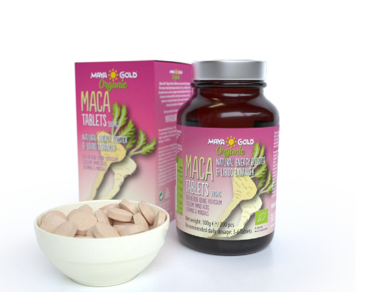 Maya Gold Maca Tablets 500Mg 200Pcs Bio