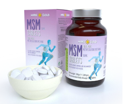 Maya Gold Msm Tablets 500Mg 200Pcs Bio