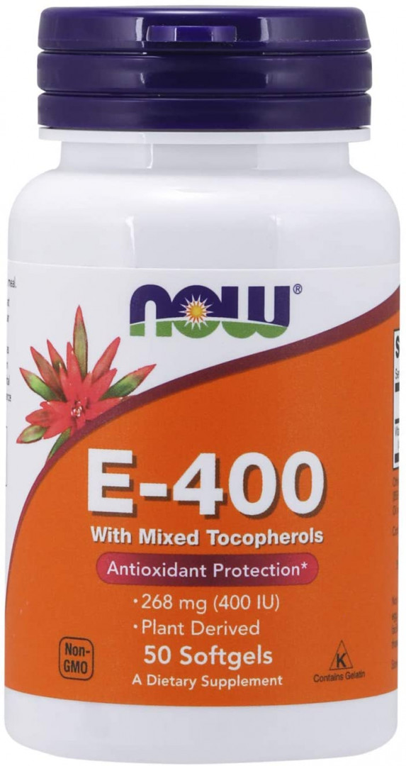 Now E-400 Antioxidant Protection 50 Softgels