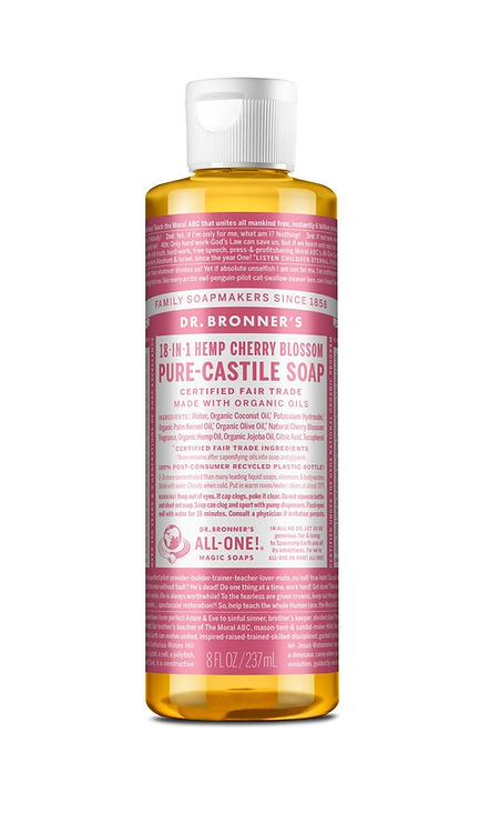 DR. BRONNERS, 18 IN 1 CHERRY BLOSSOM Pure Liquid Castile Soap 240ML