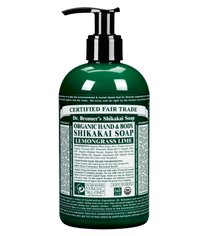 Dr. Bronners Shikakai Soap Lemongrass 355Ml