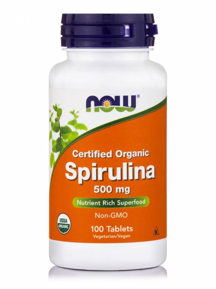 Now Spirulina 500Mg 100 Tablets