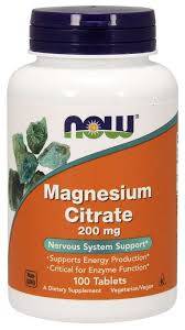 Now Magnesium Citrate 200Mg 100S