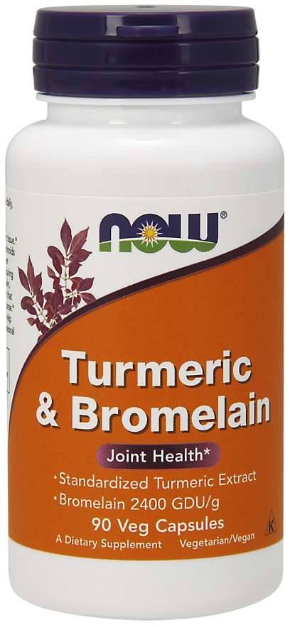 Now Turmeric & Bromelain Joint Health 90S