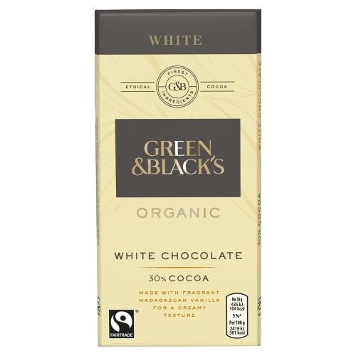 Green & Blacks White Chocolate 90G Bio