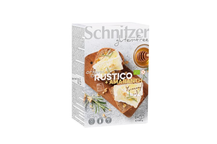 Schnitzer Rustico Amaranth Bread Gf 500G Bio - Pastries