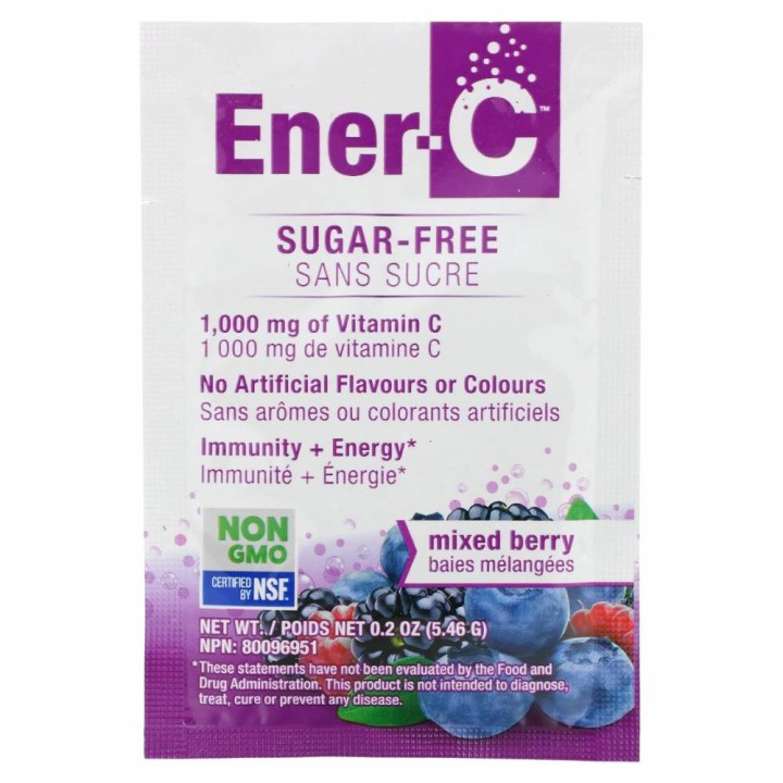 Ener-C Vitamin C 1000Mg Multivitamin Drink Sugar Free Mix Berry 30Packets