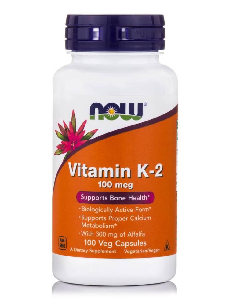 Now Vitamin K-2 100Mcg 100Veg Capsules