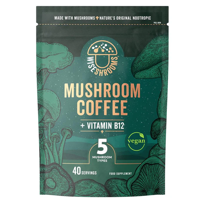 Wise Shrooms, Mushroom Coffee 40 Servings