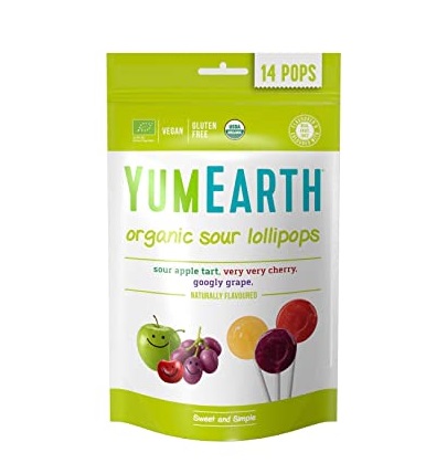 Yumearth Sour Pops Bio 14Pcs