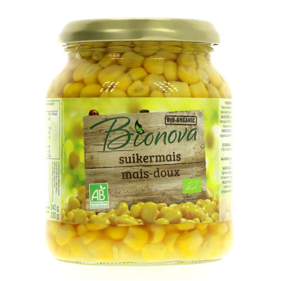 Bionova Sweetcorn 340G Bio