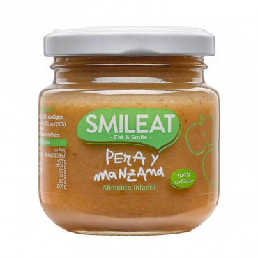 Smileat Pear With Apple Baby Food 130G Bio