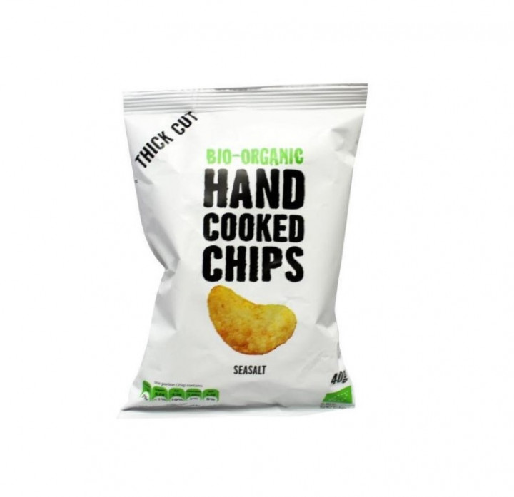 Trafo Thick Cut Chips Seasalt 40G Bio
