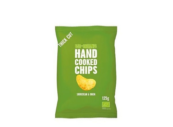 Trafo, Hand Cooked Chips Sourcream Onion Bio 125Gr