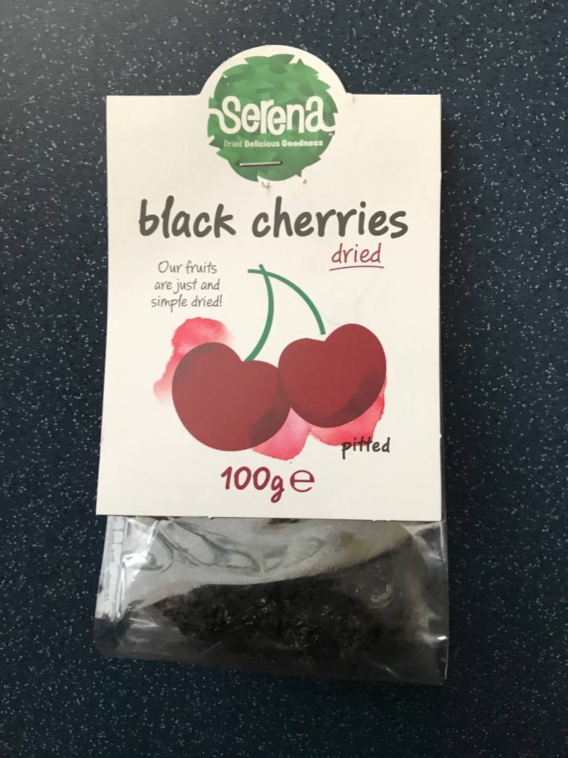 Serena Dried Sweet Black Pitted Cherries 100G
