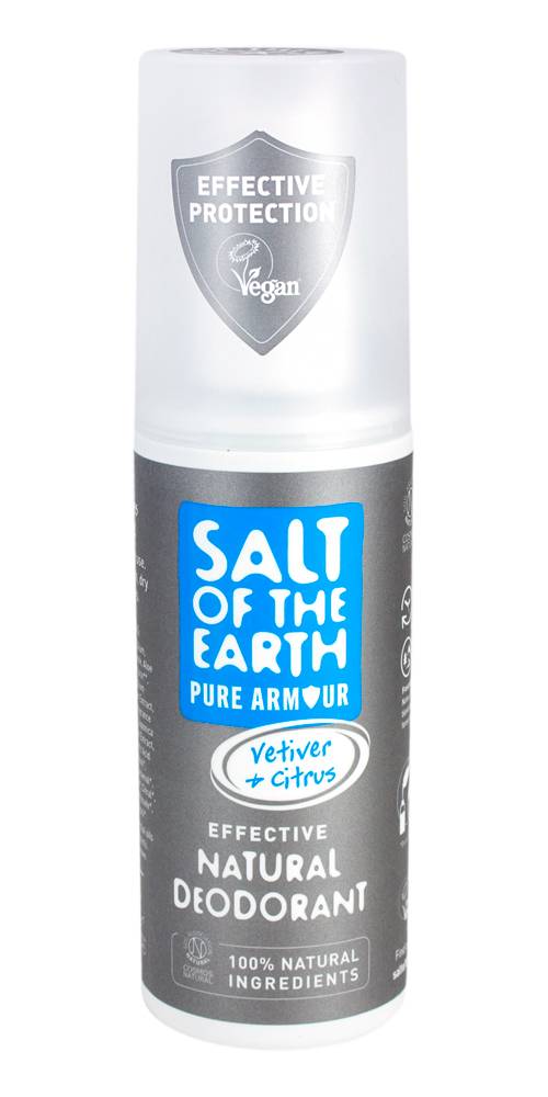 Salt Of The Earth Natural Deodorant Spray Vetiver & Citrus 100Ml