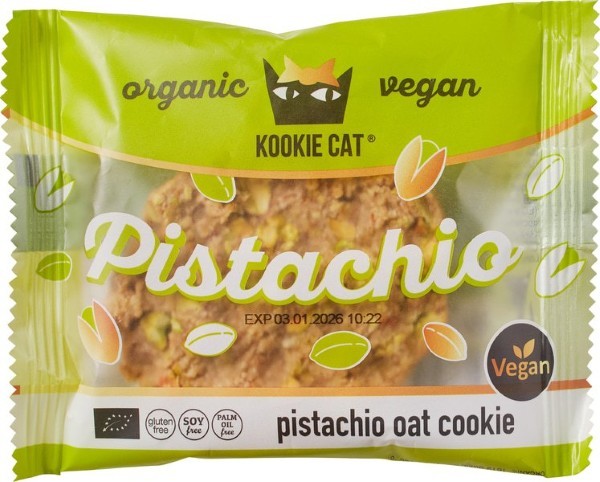 Kookie Cat, Pistachio Oat Cookie 50g Bio
